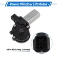 thumbnail image 4 of Unique Bargains Front Rear Left Power Window Regulator Lift Motor for Mitsubishi Mirage 2014-2020 No.5713A379 6 Pins Car Window Glass Lift Motor W/ Auto Lift, 4 of 7