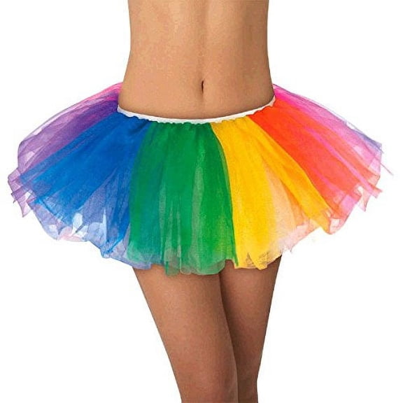 Amscan Rainbow Female Halloween Fancy-Dress Costume Tutu for Women's