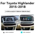 thumbnail image 2 of 12.3" Smart Display Radio Audio Media Player for Toyota Highlander 2015 2016 2017 2018 Models Universal Car Navigation GPS Upgrade Headunit Android Replacement HD Screen Carplay Receiver Accessories, 2 of 16