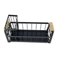 thumbnail image 4 of Soporte para esponja para fregadero de cocina, escurridor de platos, autodrenante, resistente al óxido Negro, 4 of 9