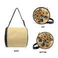 thumbnail image 7 of SEANATIVE Sunflower Cow Round Paper Towel Bag Paper Cover Case Storage Bags Household Accessories Cat Proof Refrigerator Tissue Holder Zipper Round Tissue Case Bag, 7 of 7