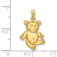 thumbnail image 3 of FB Jewels 14K Yellow Gold 3D Teddy Bear High Polish Pendant, 3 of 4