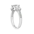 thumbnail image 4 of 1 1/2ct Diamond Three Stone Engagement Ring Solid 14K White Gold, 4 of 4