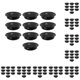 thumbnail image 2 of Eigraketly 10 unids/set rejilla de ventilación ajustable de acero inoxidable para rejillas de ventilación redondas para el hogar negro (plano) Negro (plano) 35mm 10Conjunto, 2 of 6