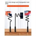 thumbnail image 4 of Soporte Plano para TeléFono MóVil, Soporte Flexible y Perezoso, Clip Ajustable para TeléFono MóVil, Soporte de Montaje de Escritorio para Cama en Casa, Universal, 4 of 5
