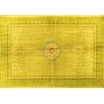 thumbnail image 1 of Ahgly Company Indoor Rectangle Medallion Yellow Traditional Area Rugs, 8' x 10', 1 of 4