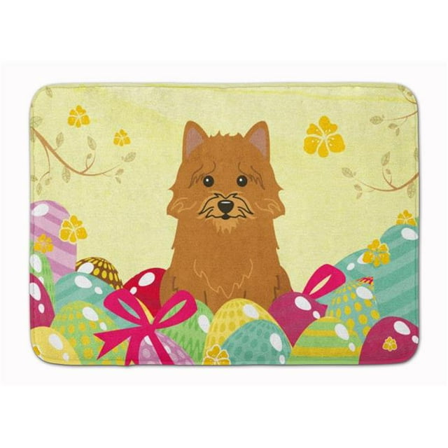 Carolines Treasures BB6020RUG Easter Eggs Norwich Terrier Machine Washable Memory Foam Mat