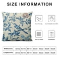 thumbnail image 6 of Nawypu Chinoiserie Floral Throw Pillow Covers Asian Navy Bird Flowers Square Cushion Cover Oriental Decorative Cushion Cases Home Decor for Farmhouse Sofa Couch Bed Car,2 Pcs, 6 of 6