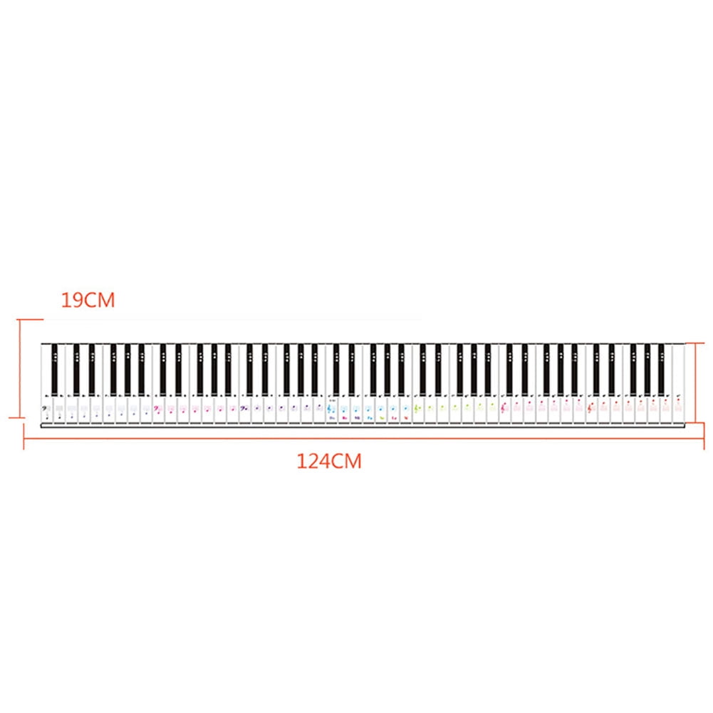 Opolski Portable Waterproof Flexible 88 Key Electronic Piano Keyboard Practice Card A