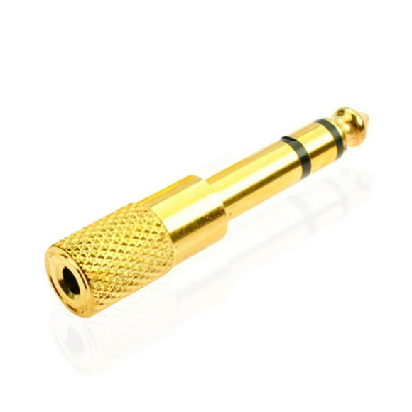 3.5mm to 6.35mm Jack Plug Female to Male Audio Converter Headphone Adapter