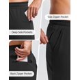 thumbnail image 5 of Pinspark Mens Athletic Joggers Pants with Zipper Pockets Lightweight Quick Dry Workout Track Gym Pants, 5 of 6