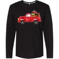 thumbnail image 3 of Inktastic Christmas Red Vintage Truck with Presents Long Sleeve T-Shirt, 3 of 5