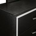 thumbnail image 5 of New Classic Furniture Huxley 6-Drawer Solid Wood Dresser in Black, 5 of 8
