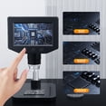 thumbnail image 4 of 50-1000X Digital Microscope 4.3" HD LCD USB Microscope Coin Microscope Phase 8 Adjustable LED Lights For Coin Collecting Supplie, 4 of 7
