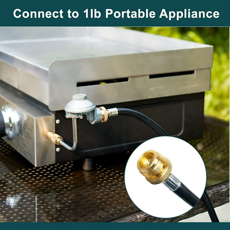 GASPRO 12-Foot Propane Hose Adapter, Compatible with Mr. Heater Buddy Heater,  Portable Grill, and More, Connects to 5-100lb Tank - Walmart.com