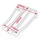 thumbnail image 3 of Reposapiés para pie Pedal para trasero soporte apto para 300 2017 - 2019 hecho fiable y material duradero - Macarena Estante portaequipajes, 3 of 6