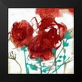thumbnail image 2 of Goldberger, Jennifer 15x15 Black Modern Framed Museum Art Print Titled - Flower Expression I, 2 of 5