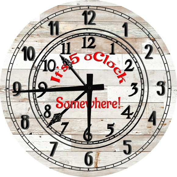 5 Oclock Somewhere Clock