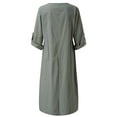 thumbnail image 2 of Sexy Dance Womens Maxi Dresses Full Length Kaftan Plain Long Dress Baggy Outdoor Gray XL, 2 of 9