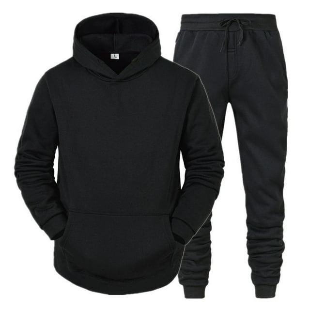 Kcodviy Men Autumn and Winter Big Mens Suits Set Leisure Solid Color Colorful Mens Dress Suits Zipper Sweater Pants Sports Haptic Suits Suit