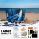 thumbnail image 5 of Easygdp A Wolf Barks Out A Window Bolsa de Viaje de Playa de Gran Capacidad, Bolsa Tote Perfecta para la Playa, Escapadas de Fin de Semana y Viajes, 5 of 7