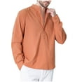 thumbnail image 1 of Cameland Mens Long Sleeve Button T Shirts Casual Plain Pullover Tops Loose Basic Tee, 1 of 2