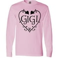 thumbnail image 3 of Inktastic Gigi with Hearts and Swirls Long Sleeve T-Shirt, 3 of 5