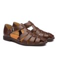 thumbnail image 1 of Men's Handmade Italian Leather Closed Toe Outdoor Sports Sandals, 1 of 1
