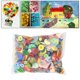 thumbnail image 4 of 6 piezas de botones mixtos para manualidades, botones rico y de resina de 2 a 4 agujeros, kit de material de botones para pintura de, 4 of 9