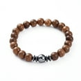 thumbnail image 2 of 50pcs Unisex Wood Beads Stretch Bracelets with & Beads Non- Hematite Beads 2-1/4 inch(5.6cm), 2 of 5