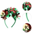 thumbnail image 2 of Unique Bargains Christmas Ball Shape Headband 4.72" Diameter Green 1 Pc, 2 of 6