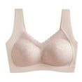 thumbnail image 5 of Lisingtool Sports Bras for Women Ladies Seamless Beauty Back Underwear No Steel Ring Sports Bra Push up Comfortable Underwear Bras for Women Beige, 5 of 9