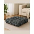 thumbnail image 2 of Vargottam Square Floor Pillow - Animal Print 22x22" Cotton Cushion with Shredded Memory Foam for Floor Seating, Yoga & Zen Decor, 2 of 6