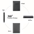 thumbnail image 3 of LOUEBICA Wallet for Men Leather Slim Bifold Card Holder RFID Blocking Minimalist Front Pockets Wallet with Money Clip, 3 of 5
