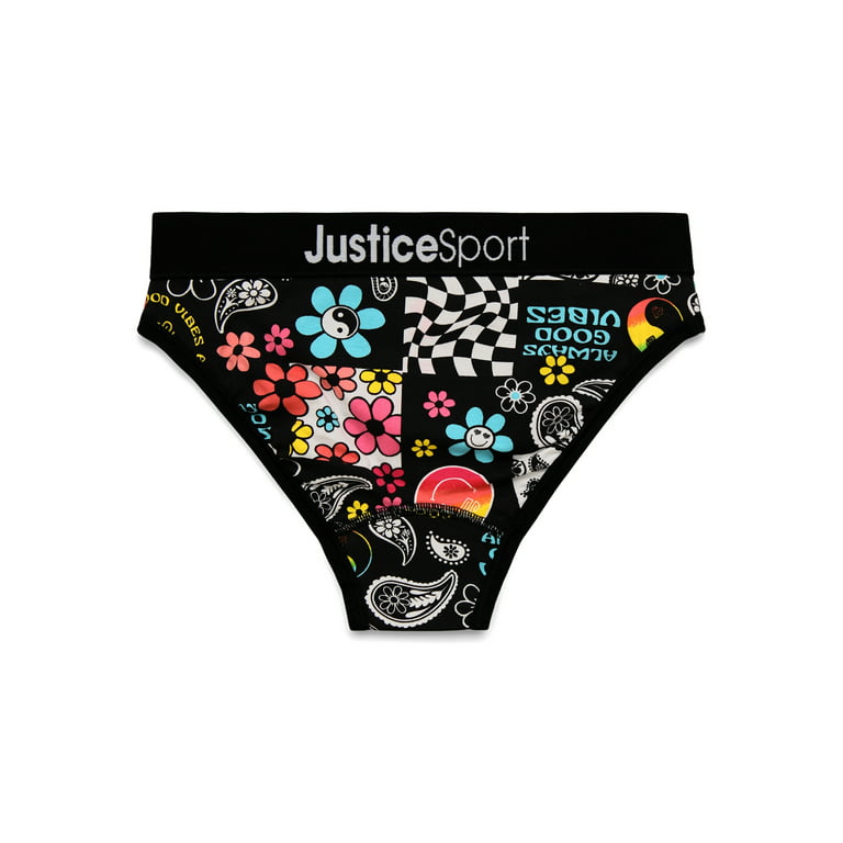 Justice Girls Bikini Underwear, 5-Pack Sizes 6-16 