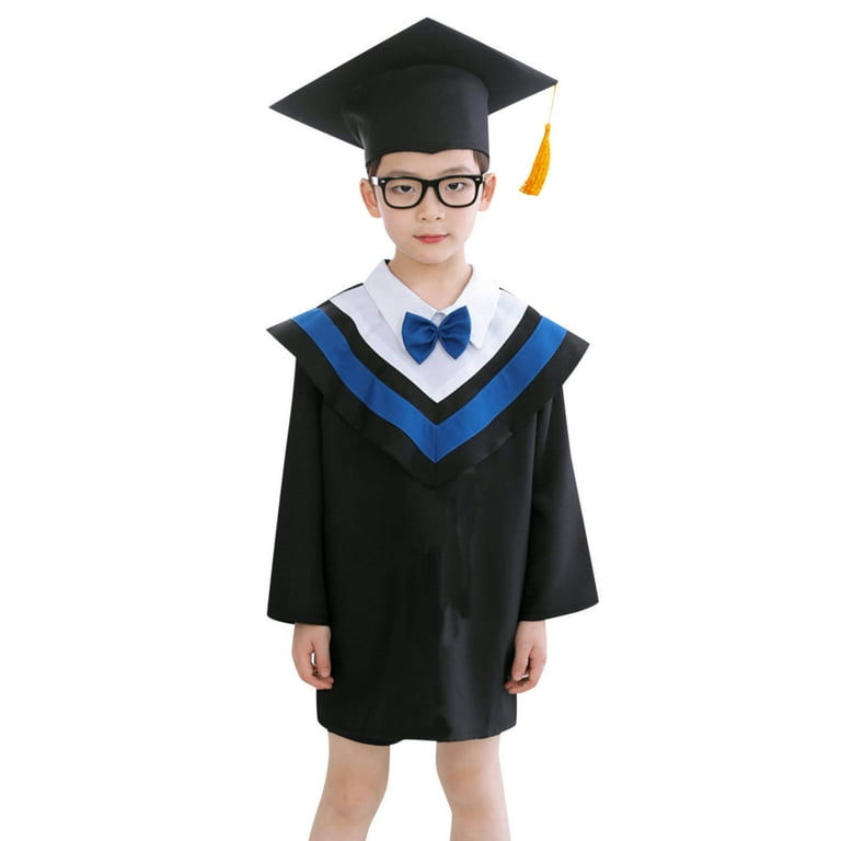 Generic Toddler Girls Boys Graduation Photo Graduation Dress Graduation  Gown Dress with Hat 2PCS Autumn Winter Clothes for Catwalk Performance  Holiday Party Wedding Christmas3-4 Years Blue - Walmart.com