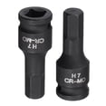 thumbnail image 5 of Unique Bargains 7mm Impact Hex Bit Socket, 1/4' Square Drive 35mm Length CR-MO Metric Sizes 2 Pack, 5 of 5