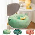 thumbnail image 1 of Cojín redondo para suelo - Almohada de asiento de 15" de grosor para yoga, meditación y salón • Antideslizante • Relleno de poliéster • Verde, 1 of 6