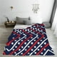 thumbnail image 5 of Fotbe Patriotic Star Pattern Manta de Franela Acolchonada con Estampado, Súper Suave y Esponjosa, Extra Grande para Sofá, Cama, Uso Todo el Año-80"x60", 5 of 7