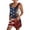 Red, variant on American Flag Overalls Women 4Th Of July Outfits Pride Usa Red White And Blue Patriotic Romper Denim Bibs Plus Size