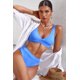 thumbnail image 4 of ABPHQTO Conjunto de bikini sexy con textura acanalada lisa azul cielo para mujer, 4 of 5