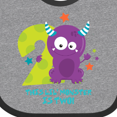 thumbnail image 4 of Inktastic Monster 2nd Birthday Boys or Girls Baby Bib, 4 of 4