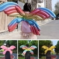 thumbnail image 6 of 2pcs Creative Gift Birthday Wedding Theme Colorful Foil Balloons Kids Toy Back Hanging Butterfly Wing Children's Balloons Aluminum Foil Balloon Party Supplies STYLE5, 6 of 8