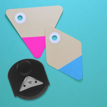 MLINS  2 Pcs Paper Perforating Tool Craft Cutting Corners Cutter Trimmer Punch Rounder Black