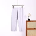 thumbnail image 5 of Cotton Pajamas for Women Set Nelozsy Women's Fashion Regular Waist Comfy Casual Exercise Pajama Pants Shorts White XXL, 5 of 5