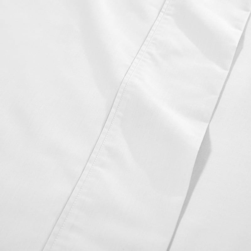 Superior 1000 Thread Count 4-Piece Cotton Blend Sheet Set, Queen, White