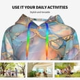 thumbnail image 4 of Kdxio Pastel Abstract Fluid Art Print Womens Oversized Hoodies Sweatshirts Hooded Pullover Tops Sweaters Casual-XX-Large, 4 of 7