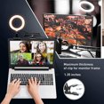 thumbnail image 3 of Operated 6inches LEDs Selfie Ring Light with Clamp USB Operated 3 Colors Temperature Changing/ 3 Levels Dimmable Brightness Adjustable& Illuminating Angle Adjustable for Laptop PC, 3 of 7