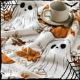 thumbnail image 7 of Halloween Ghost Blanket - Bohemian Fleece Throw (Reversible Couch/Bed Decor for Autumn & Parties), 7 of 7