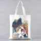 thumbnail image 2 of Good Omens Grow Better bolso de compras reutilizable para mujer, bolsas de lona con estampado ecológico, bolsos de hombro para Shopper de dibujos animados, 2 of 5